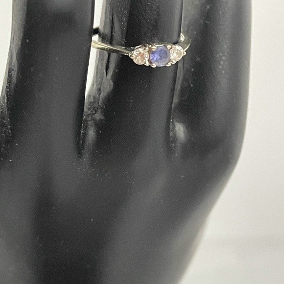 10K white gold & Tanzanite ring - Picture 6 of 14
